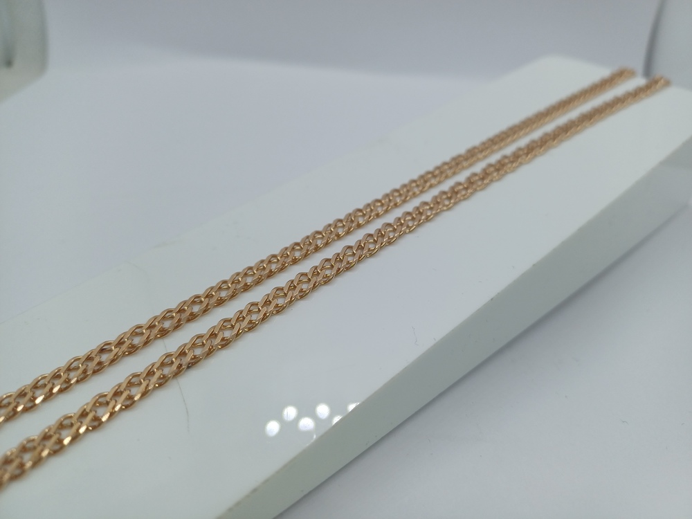 ЦЕПЬ ПОЛНОВЕСНАЯ Ромб двойной (Au 585)