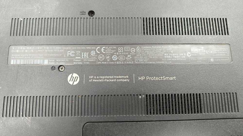 Ноутбук HP 15-n058s; Core i5-4200U, Intel UHD Graphics, 6 Гб, 128 Гб, Нет