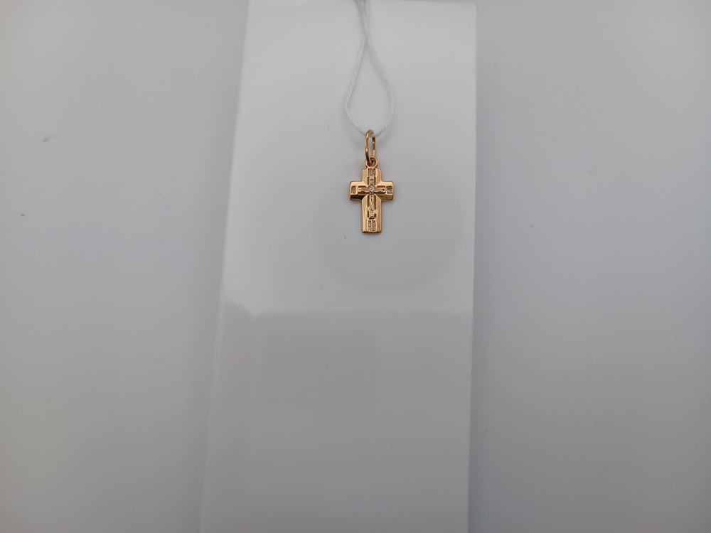 ПОДКБК585 ПОДВЕСКА КРЕСТ БЕЗ КАМНЯ (Au 585)