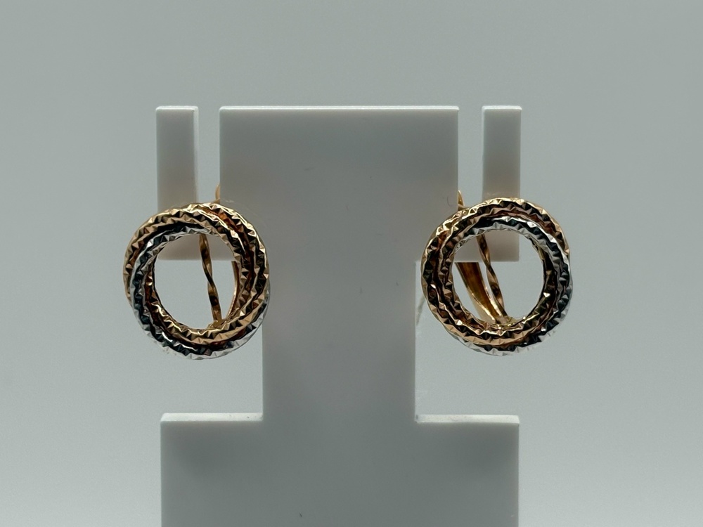 СЕРЬГИ БЕЗ КАМНЯ (Au 585)