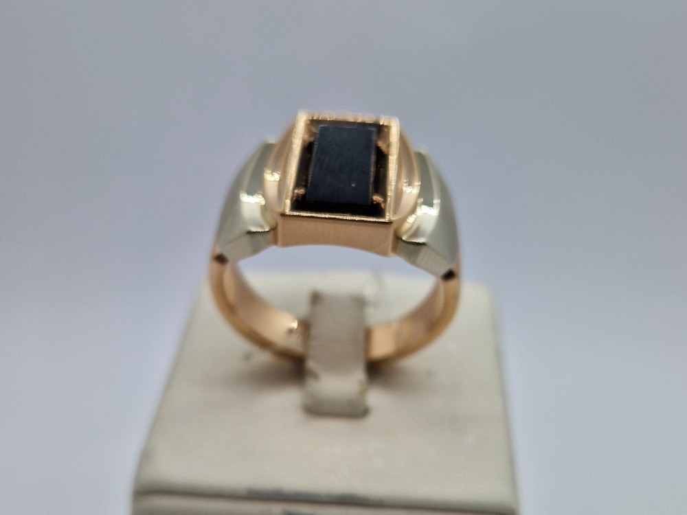 КОЛЬЦО ПЕЧАТКА оникс (Au 585)