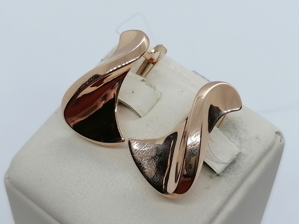 СЕРЬГИ БЕЗ КАМНЯ (Au 585)