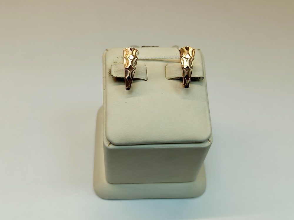 СБКМ585 СЕРЬГИ БЕЗ КАМНЯ (Au 585)