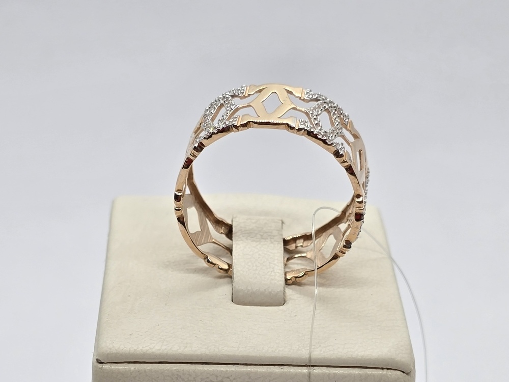 КОЛЬЦО С КАМНЯМИ (Au 585)