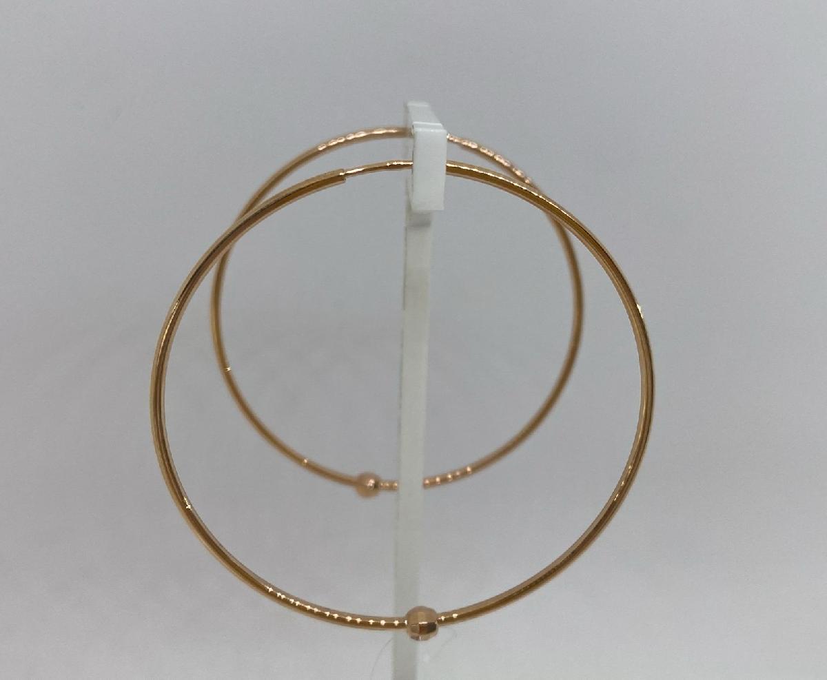 СЕРЬГИ КОНГО без камня (Au 585)