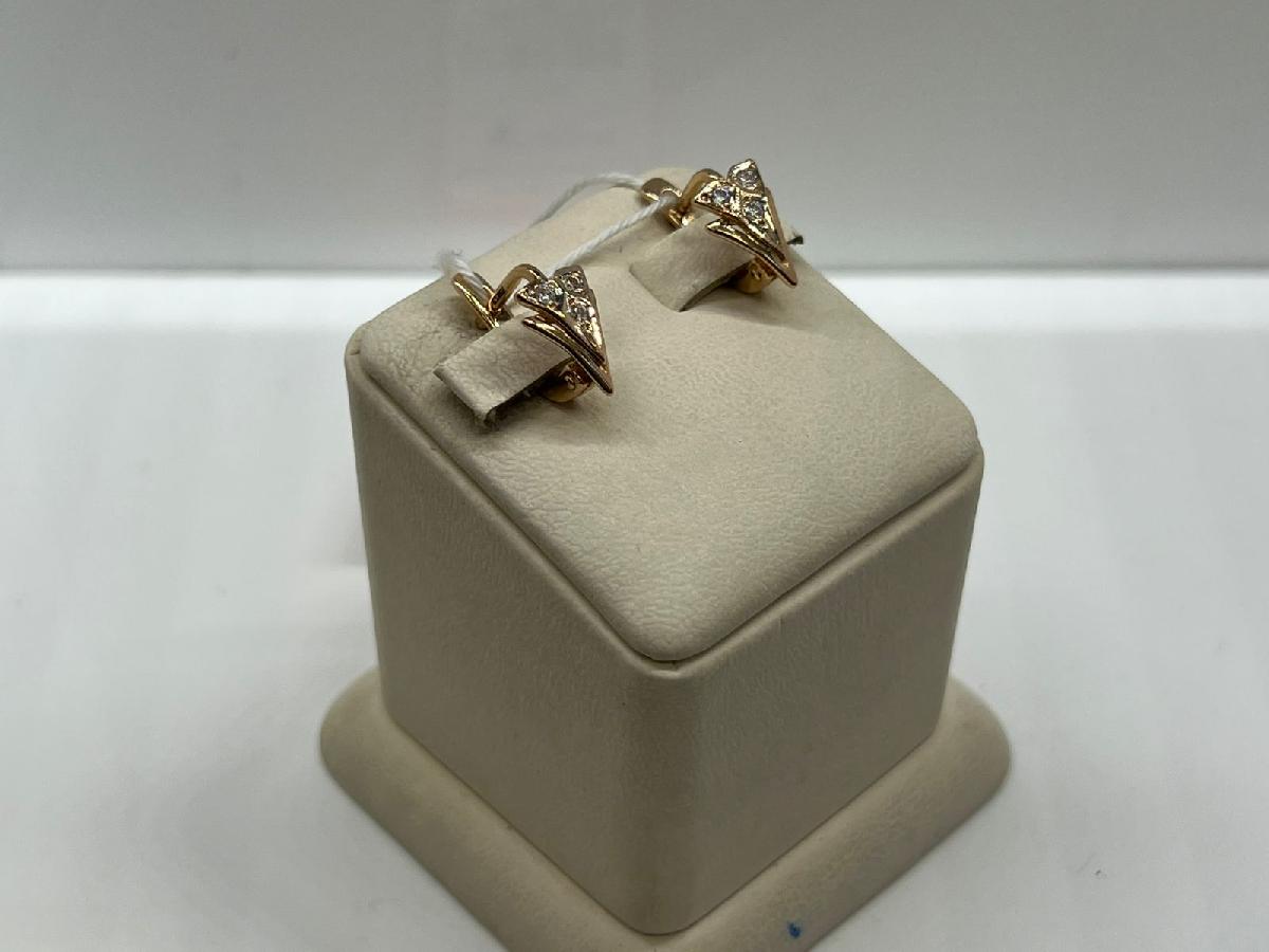 СКМИ585 СЕРЬГИ С КАМНЯМИ (Au 585)