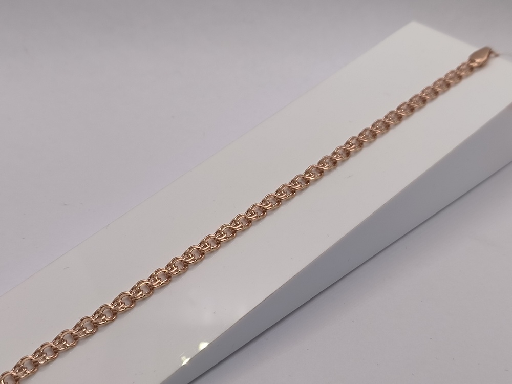 БЛБ585 БРАСЛЕТ ПОЛНОВЕСНЫЙ Бисмарк (Au 585)