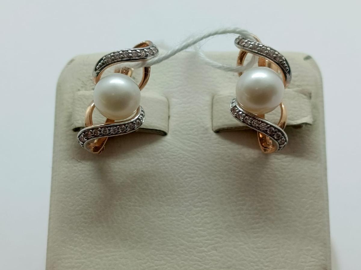 СКМИ585 СЕРЬГИ С КАМНЯМИ (Au 585)