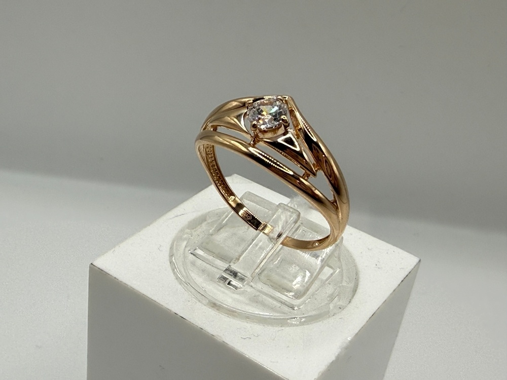 КОЛКМ585 КОЛЬЦО С КАМНЕМ (Au 585)