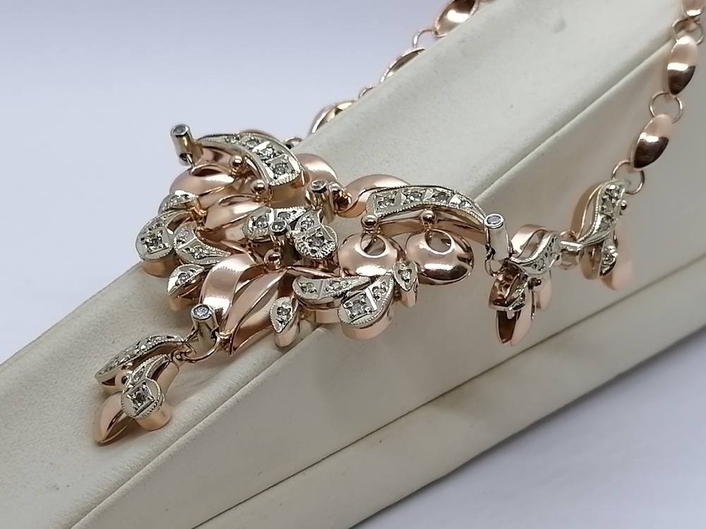 КОЛЬЕ БРИЛЛИАНТ Au 585