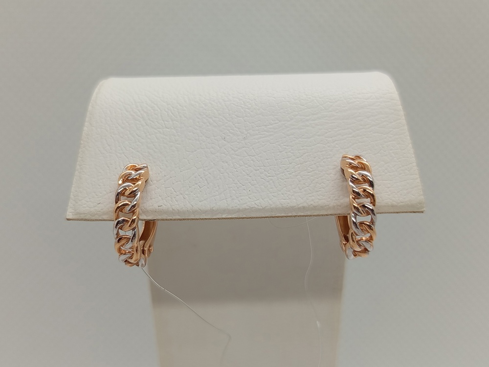 С13013784 СЕРЬГИ БЕЗ КАМНЯ (Au 585)