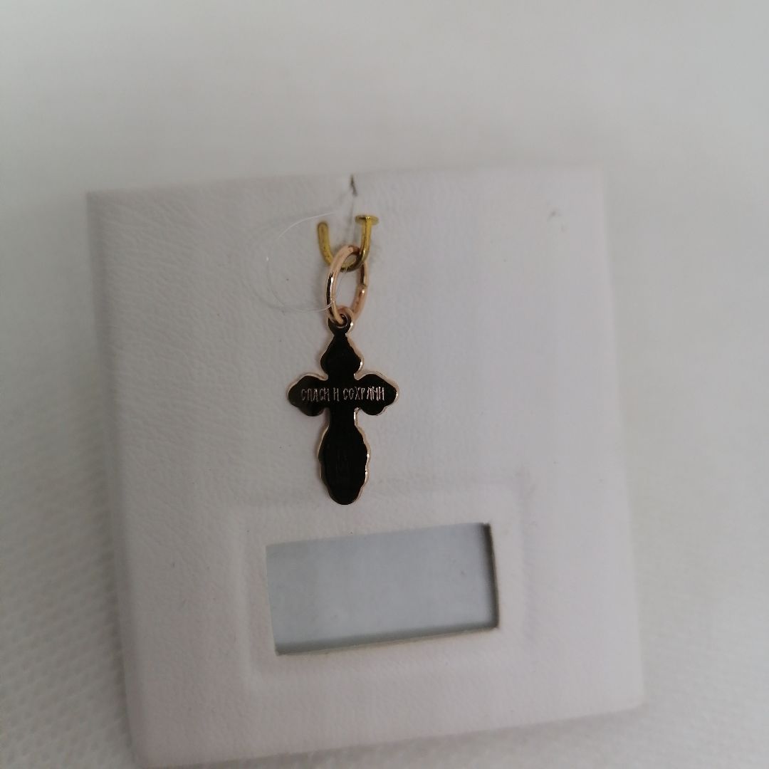 810-00117-10-00-00-02 ПОДВЕСКА КРЕСТ без камня (Au 585)