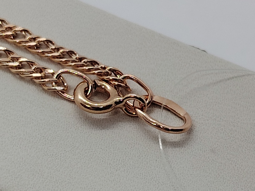 ЦЕПЬ ПУСТОТЕЛАЯ Ромб двойной (Au 585)