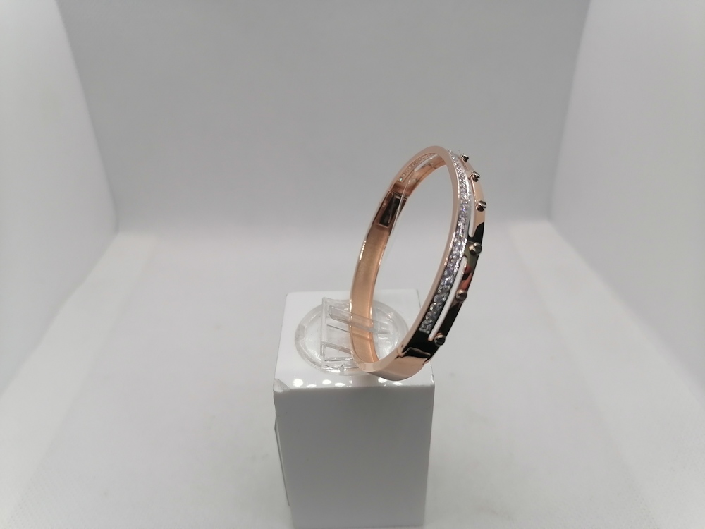 бр1459 БРАСЛЕТ ЖЕСТКИЙ с камнями (Au 585)