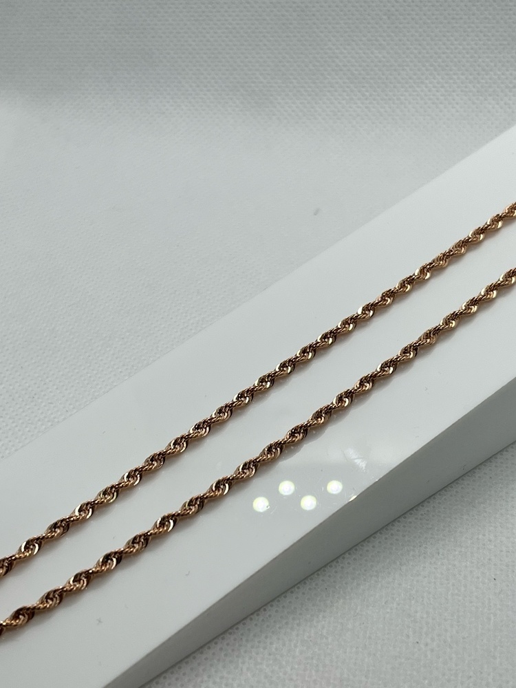 ЦЕПЬ ПУСТОТЕЛАЯ Веревка (Au 585)