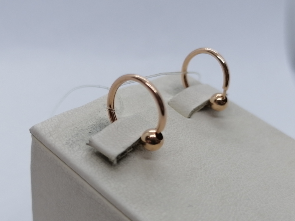 СЕРЬГИ КОНГО без камня (Au 585)