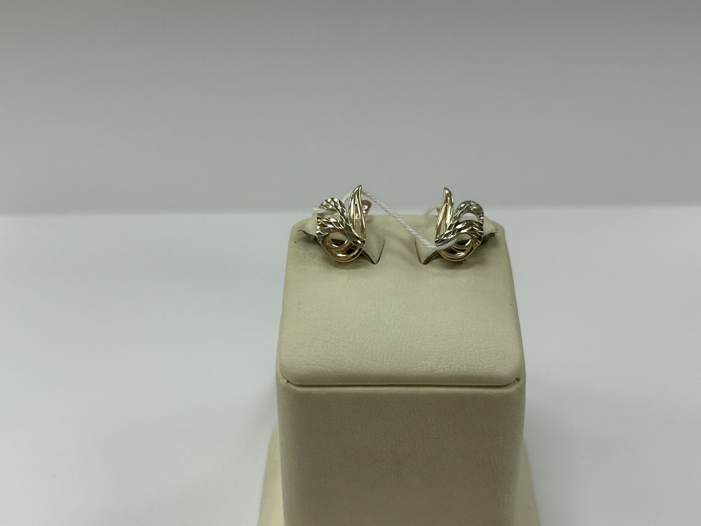 СБКМ585 СЕРЬГИ БЕЗ КАМНЯ (Au 585)