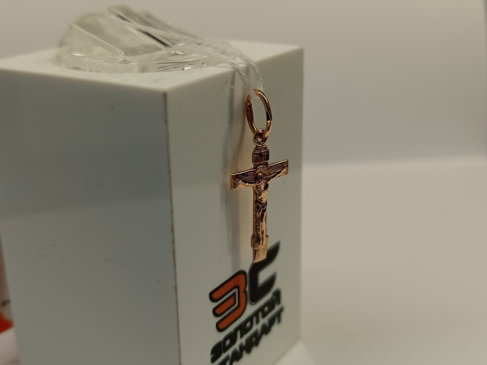 ПОДВЕСКА КРЕСТ БЕЗ КАМНЯ (Au 585)