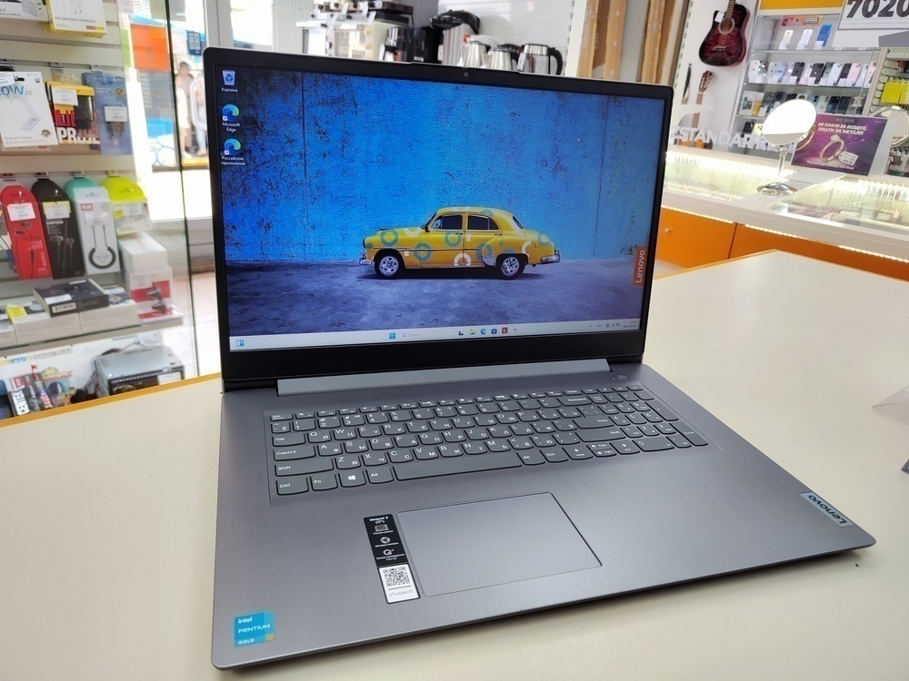 Ноутбук Lenovo ideapad 3; Pentium Gold 7505, Intel UHD Graphics, 4 Гб, 128 Гб, Нет