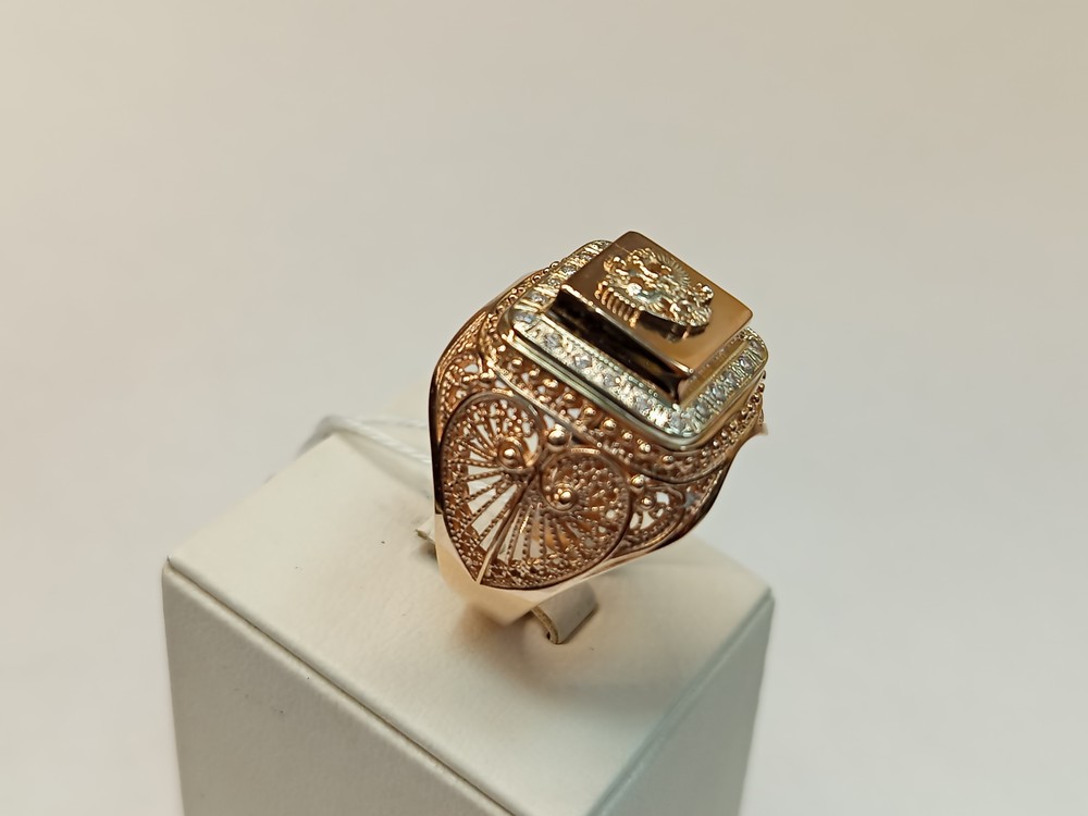 ПЕЧКМИ585 ПЕЧАТКА С КАМНЯМИ (Au 585)