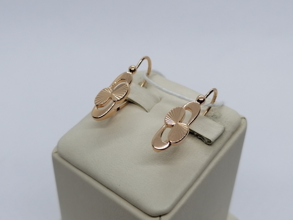 СБКМ585 СЕРЬГИ БЕЗ КАМНЯ (Au 585) СБКМ585 СЕРЬГИ БЕЗ КАМНЯ (Au 585)