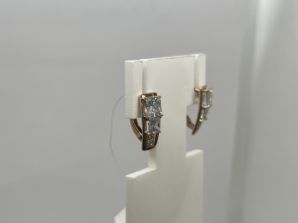 СЕРЬГИ С КАМНЯМИ (Au 585)