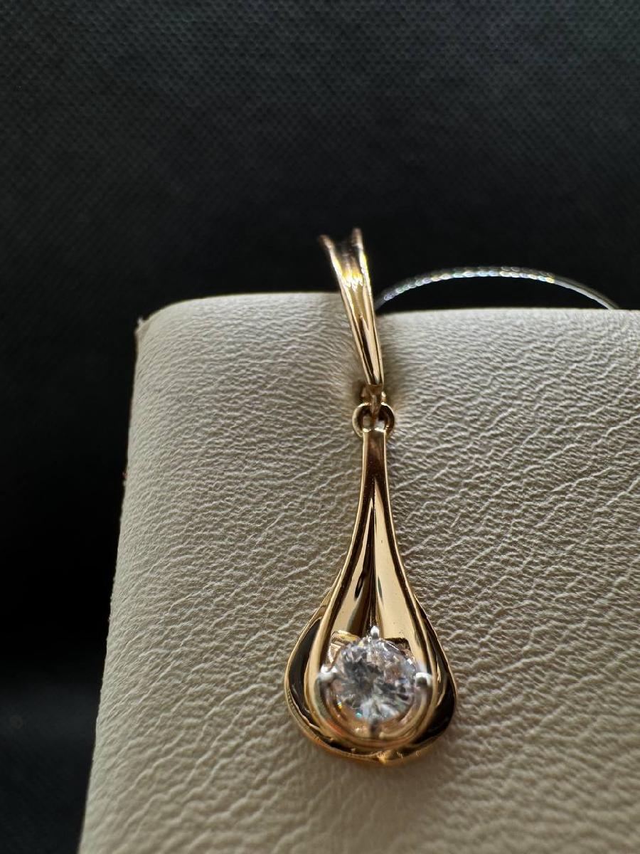 СЕРЬГИ С КАМНЕМ (Au 585)