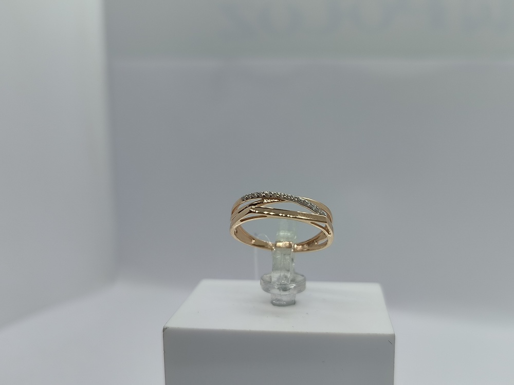 КОЛЬЦО С КАМНЯМИ (Au 585)