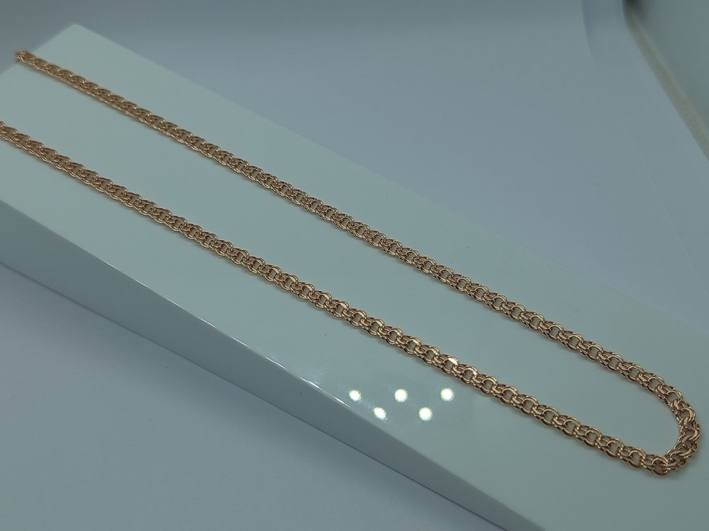 ЦЕПЬ ПУСТОТЕЛАЯ Бисмарк (Au 585)