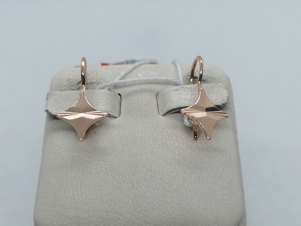 СБКМ583 СЕРЬГИ БЕЗ КАМНЯ (Au 583)