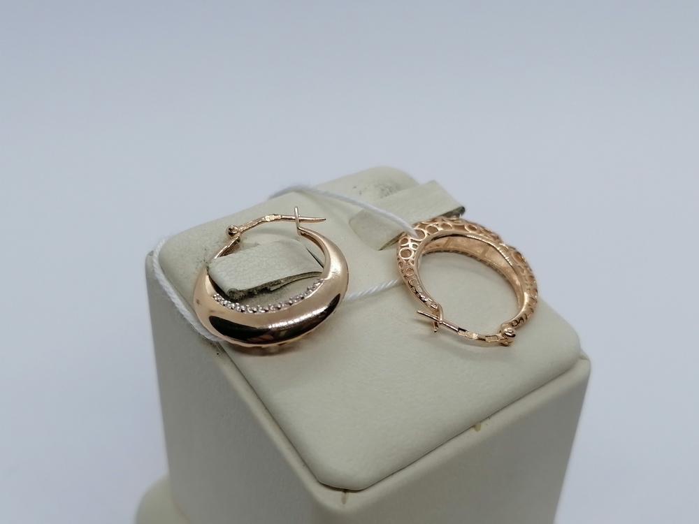 СКМИ585 СЕРЬГИ С КАМНЯМИ (Au 585)