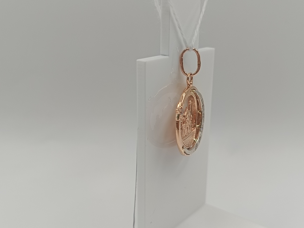 ПОДВЕСКА МЕЧЕТЬ С КАМНЯМИ (Au 585)