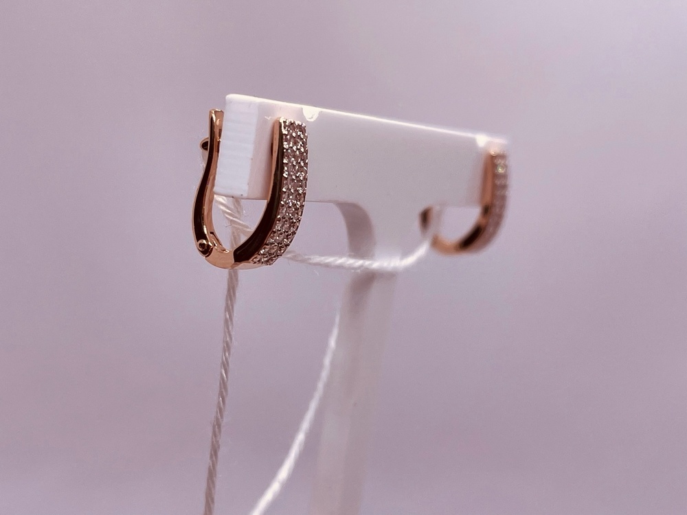 СКМИ585 СЕРЬГИ С КАМНЯМИ (Au 585)