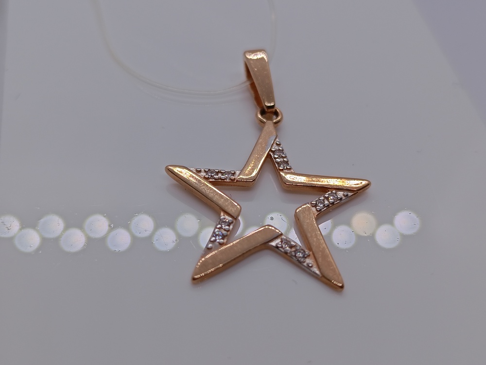 ПОДВЕСКА С КАМНЯМИ (Au 585)