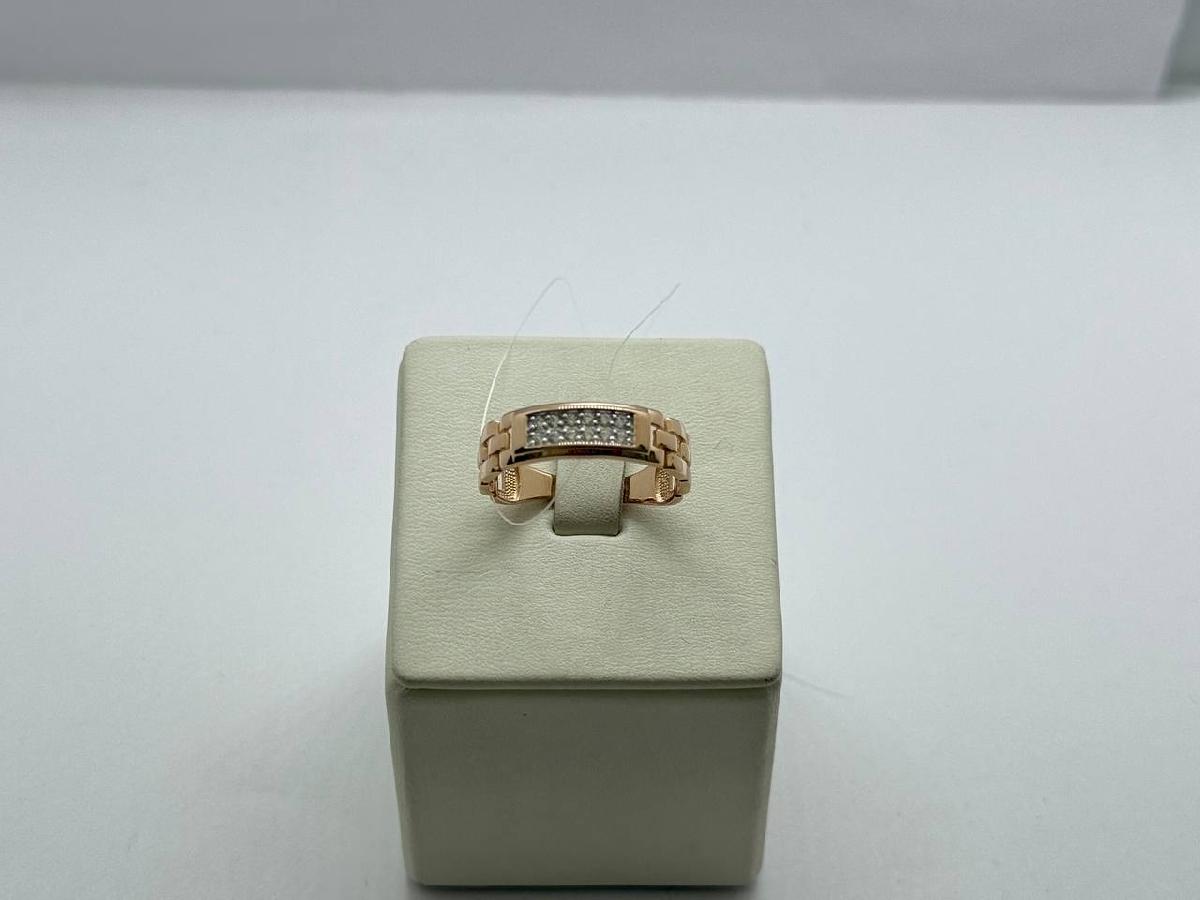 КОЛЬЦО С КАМНЯМИ (Au 585)