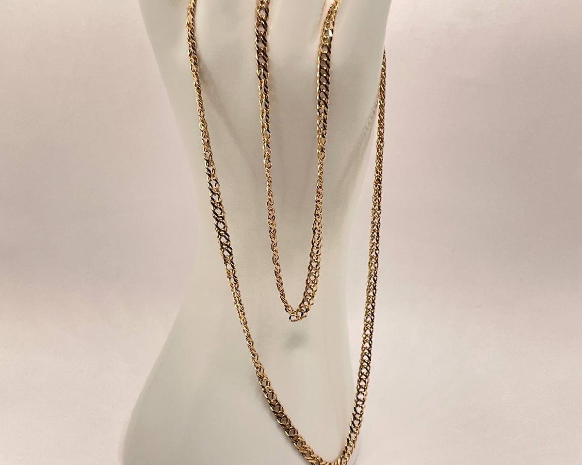 ЦЕПЬ ПОЛНОВЕСНАЯ Ромб двойной (Au 585)