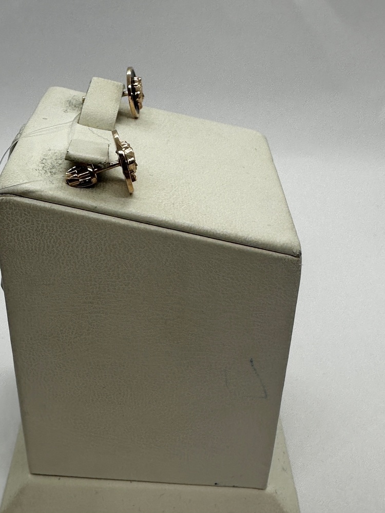 0505232 СЕРЬГИ ПУСЕТЫ эмаль (Au 585)