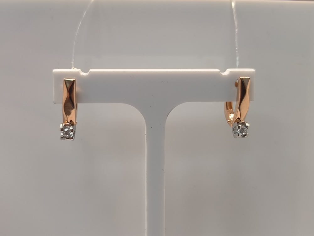 СЕРЬГИ С КАМНЕМ (Au 585)