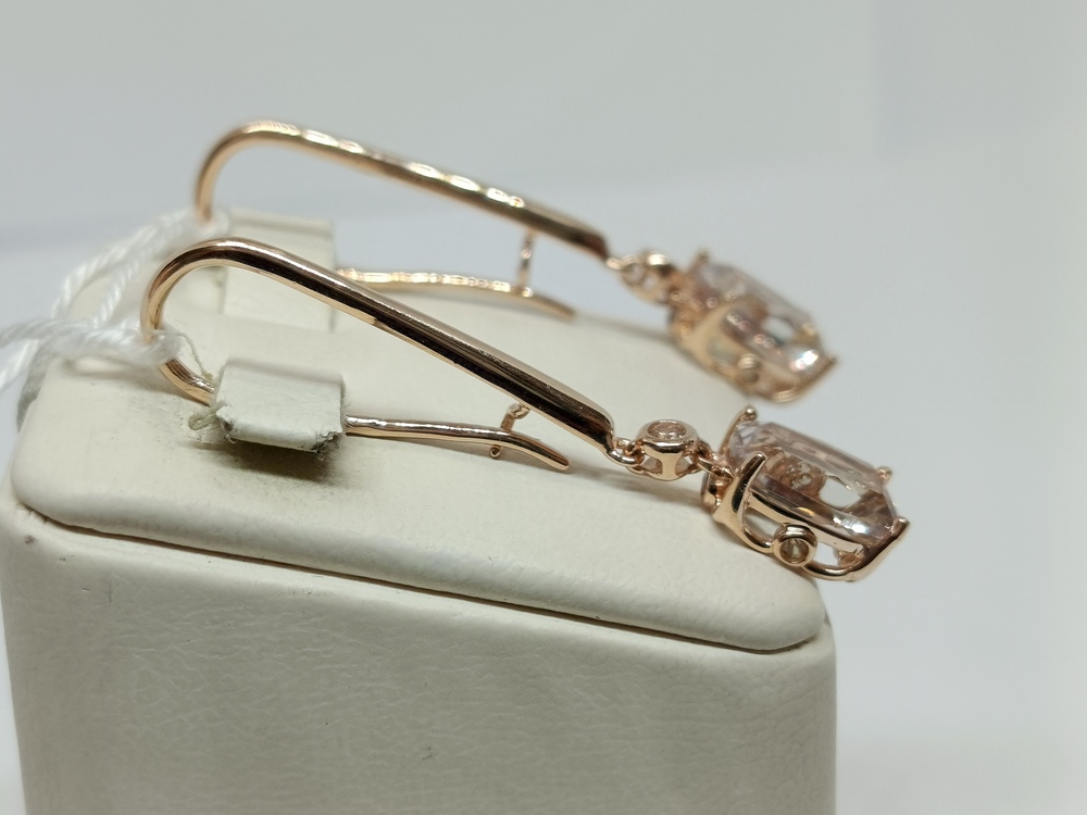 СКМИ585 СЕРЬГИ С КАМНЯМИ (Au 585)