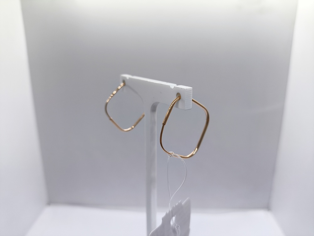 00-62-0093-00 СЕРЬГИ БЕЗ КАМНЯ (Au 585)