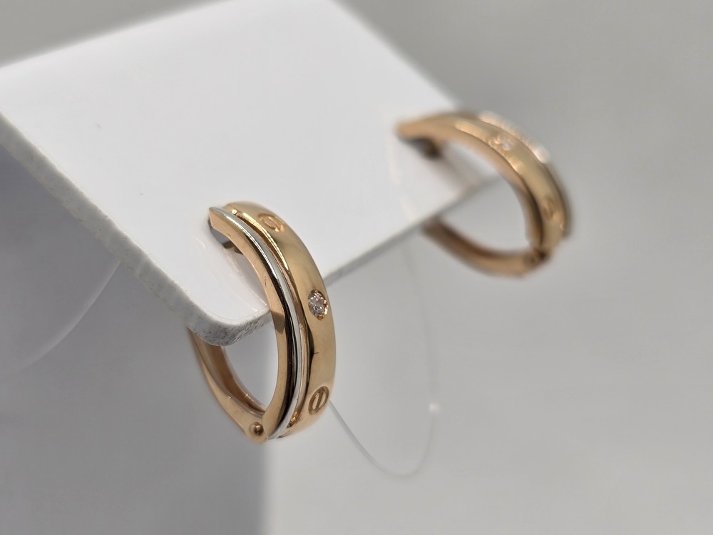 СЕРЬГИ С КАМНЕМ (Au 585)