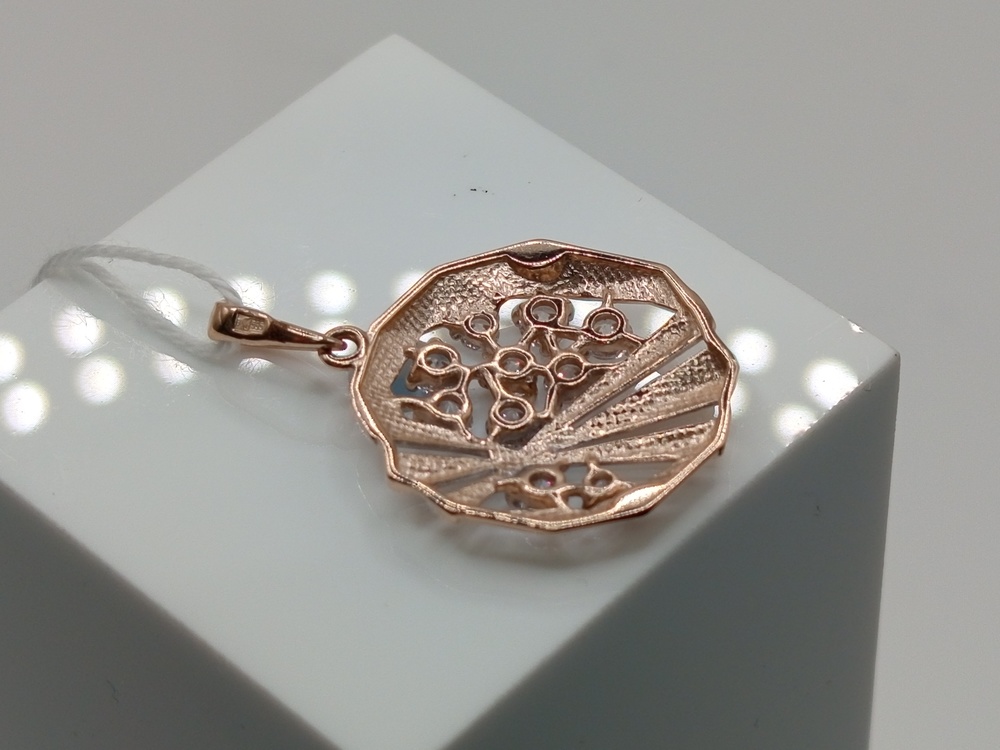 ПОДКМИ585 ПОДВЕСКА С КАМНЯМИ (Au 585)