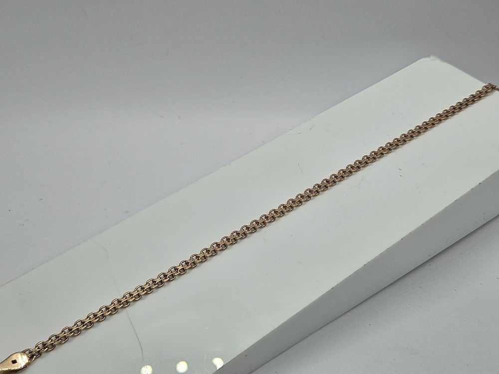 БРАСЛЕТ ПУСТОТЕЛЫЙ Бисмарк машинный Au 585