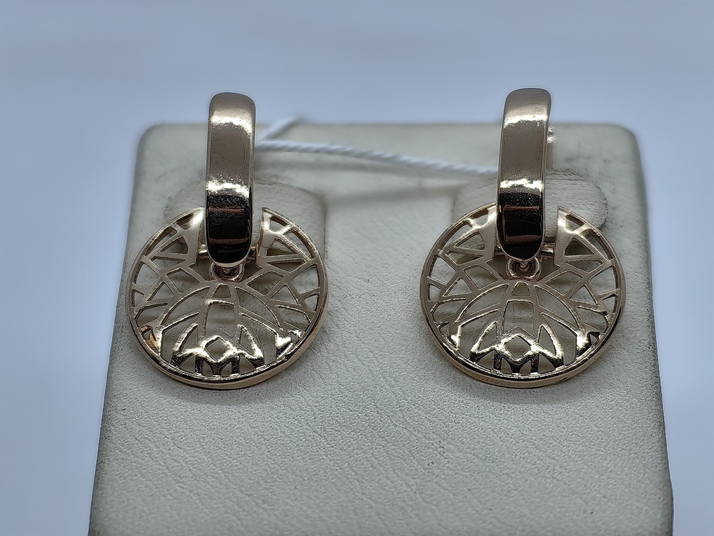 СБКМ585 СЕРЬГИ БЕЗ КАМНЯ (Au 585)