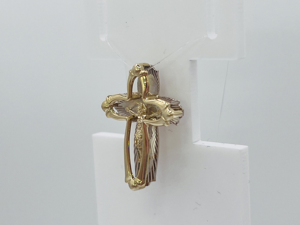 ПОДВЕСКА КРЕСТ без камня (Au 585)