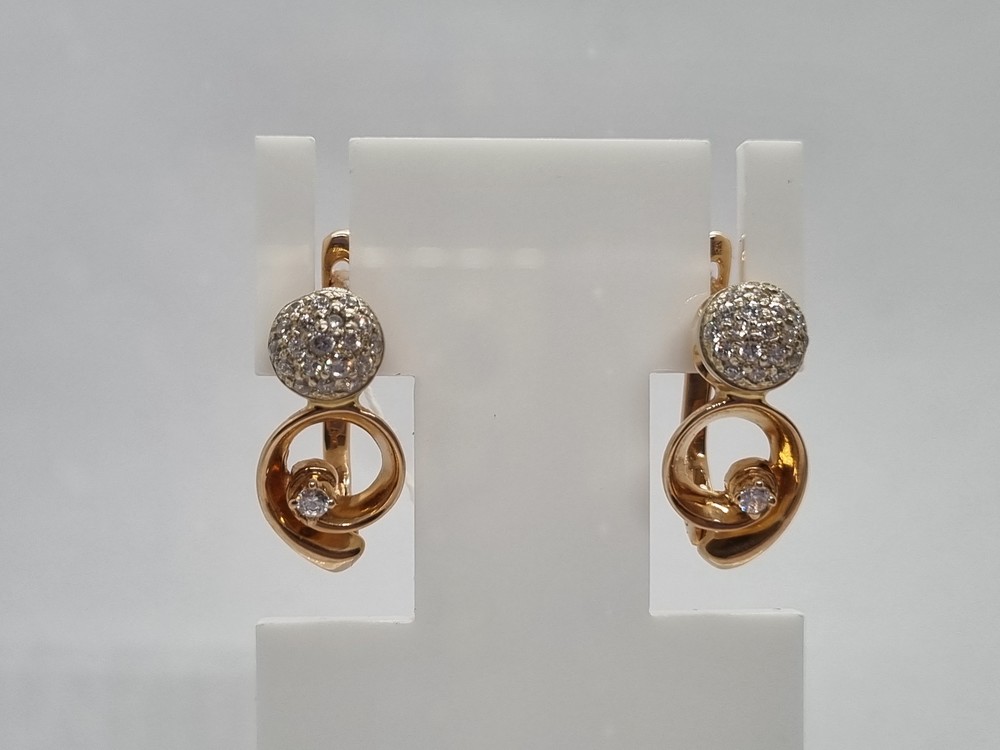 СЕРЬГИ С КАМНЯМИ (Au 585)