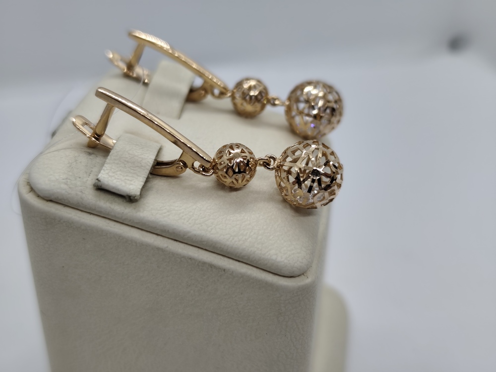 СЕРЬГИ С КАМНЯМИ (Au 585)