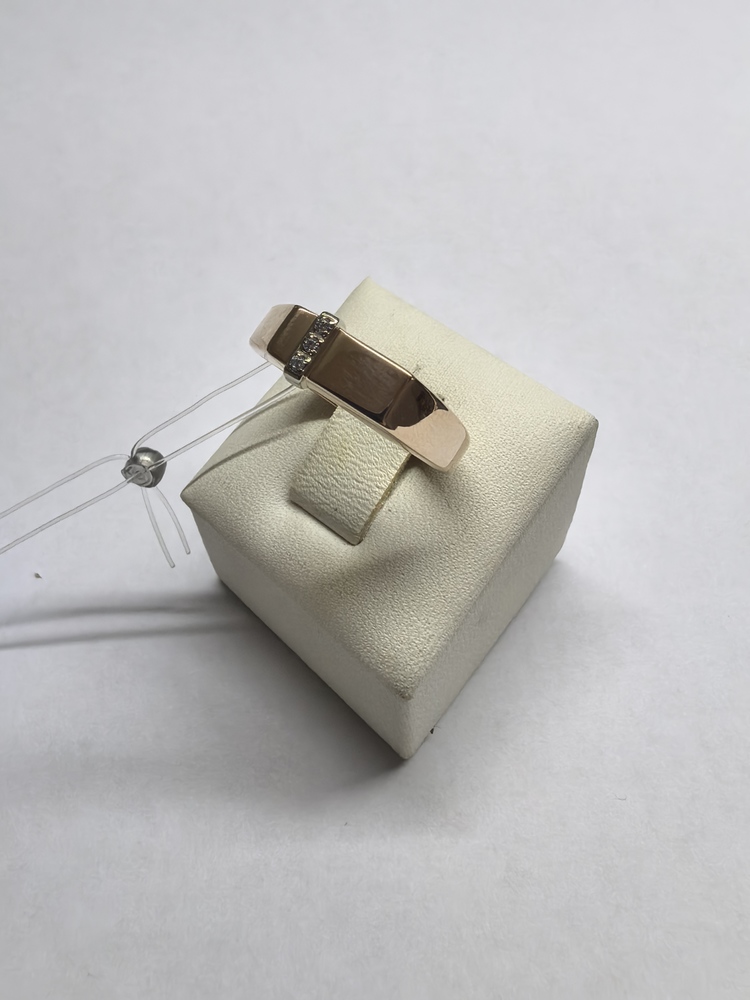 КОЛЬЦО ПЕЧАТКА с камнями (Au 585)