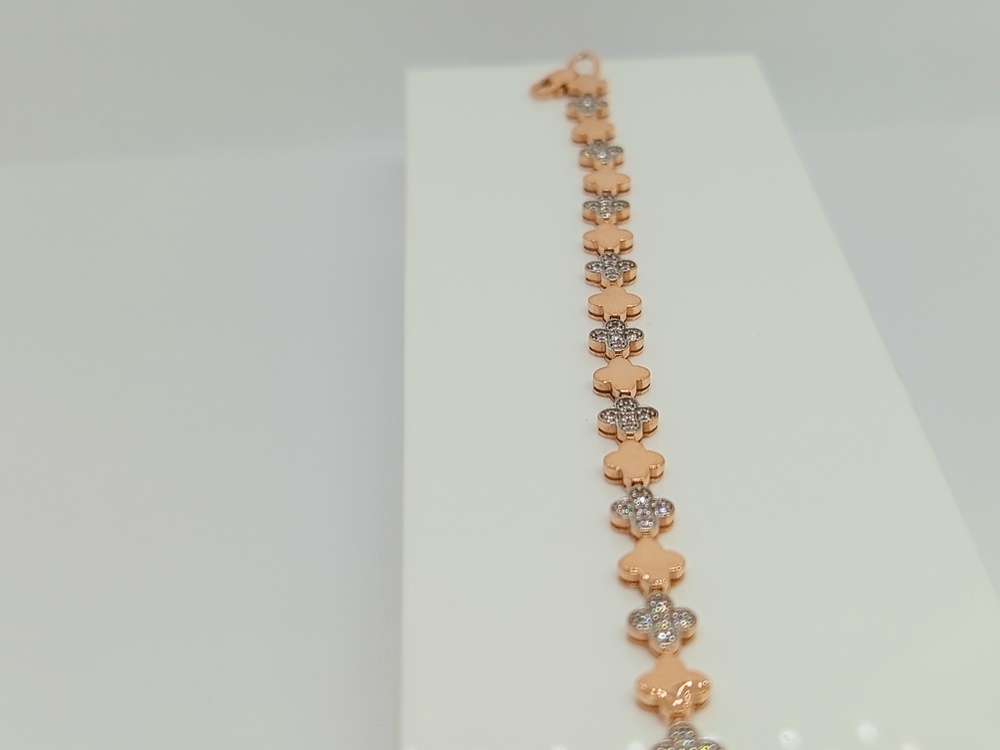 БРАСЛЕТ ФАНТАЗИЯ с камнями (Au 585)