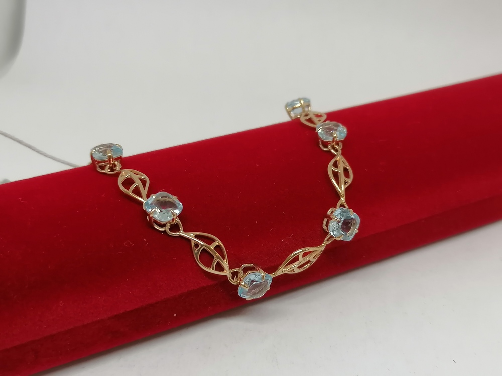 Б585 БРАСЛЕТ С КАМНЯМИ (Au 585)